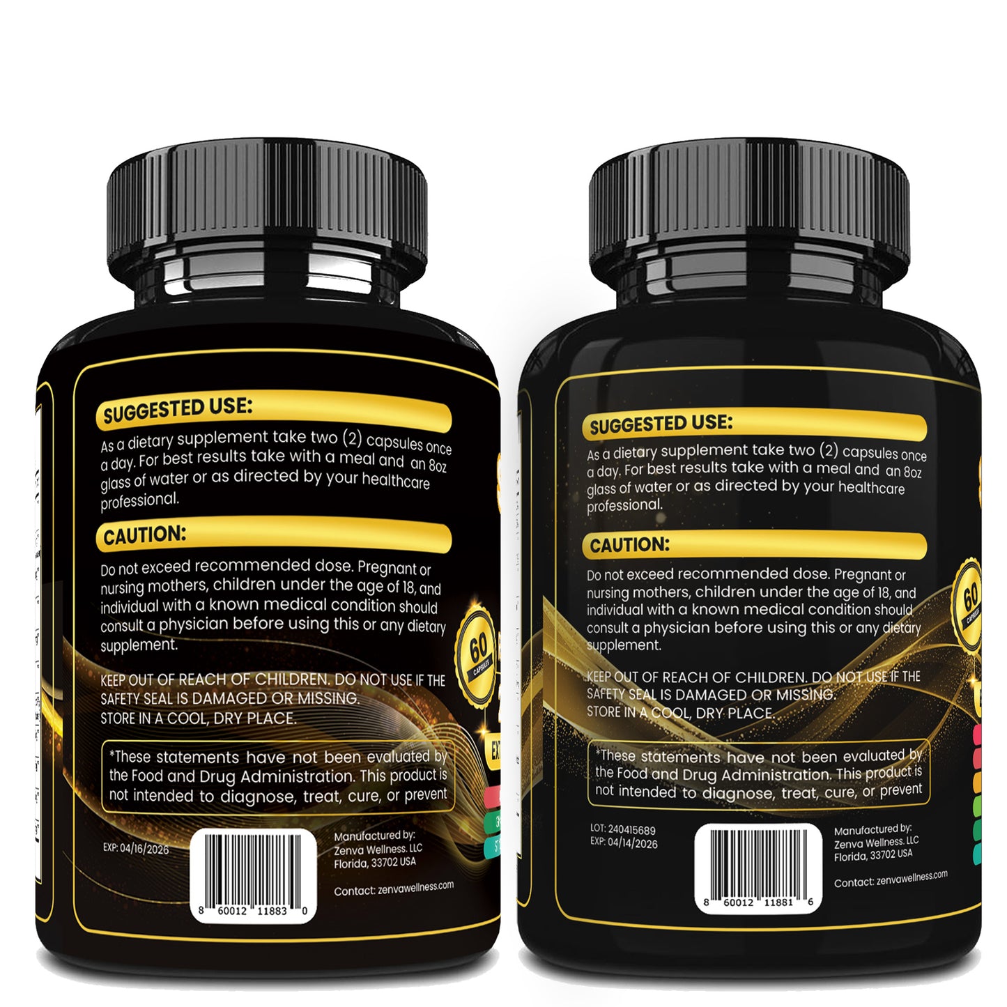 Zenva Wellness | Shilajit + Sea Moss 16-in-1 Extra Strength with Yellow Dock Black Seed Oil Bundle